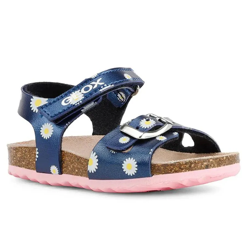 GEOX Sandale CHALKI B922RA - navy - Gänseblümchen