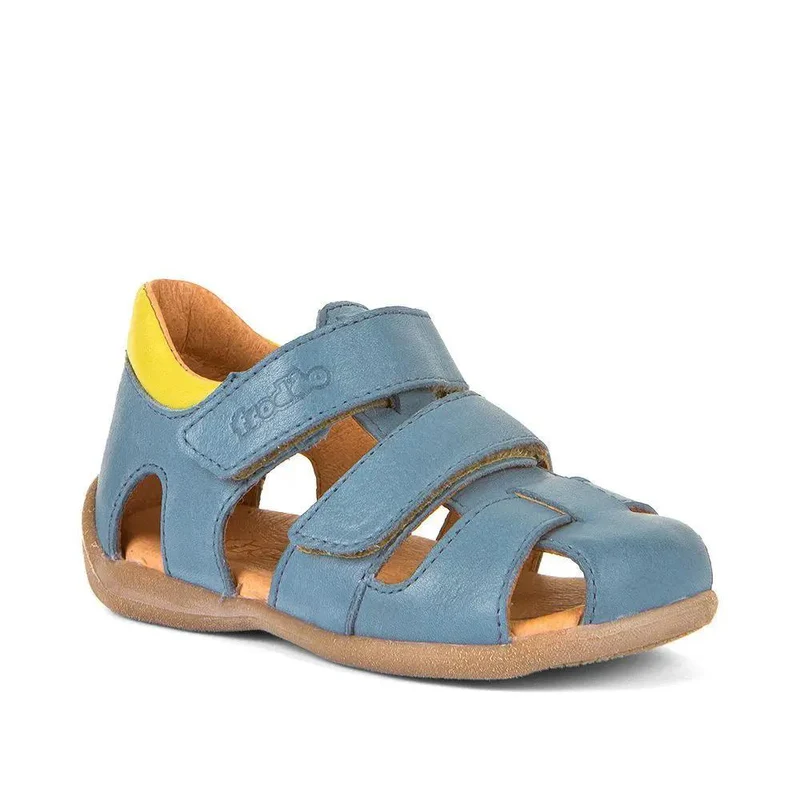 FRODDO Halbsandale G2150149-1 - jeansblau - gelb