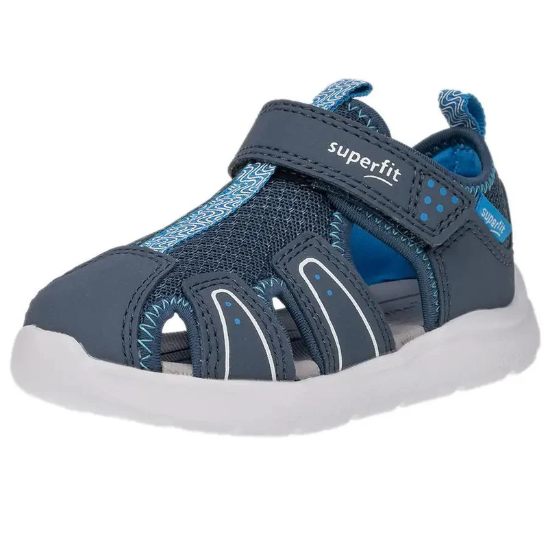 SUPERFIT Halbsandale WAVE 478-803 - dunkelblau - türkis
