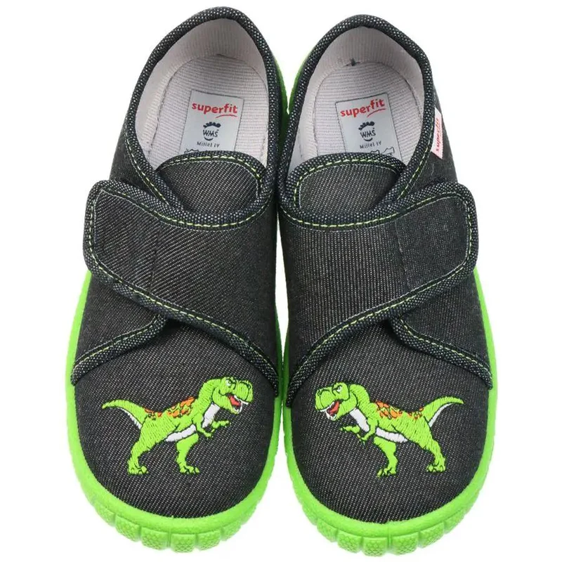 SUPERFIT Hausschuh BILL 278-001 - schwarz - T-Rex