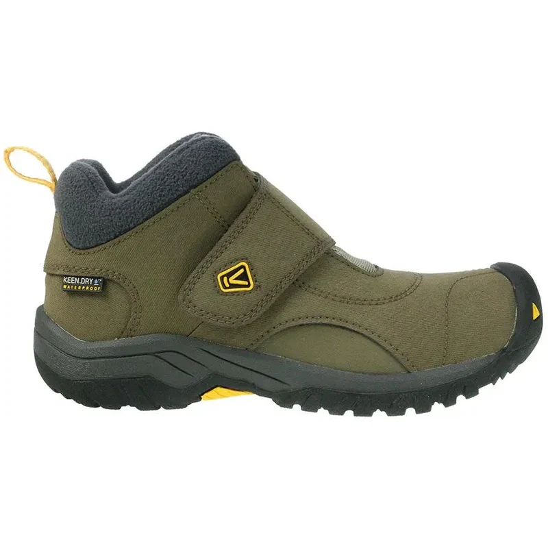 KEEN DRY TEX Knöchelschuh KOOTENAY II Big Kid - oliv - gelb