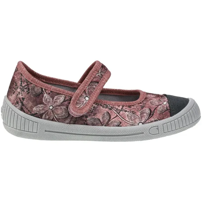 SUPERFIT Hausschuh BELLA 261-55 - rosa - grau - Samt