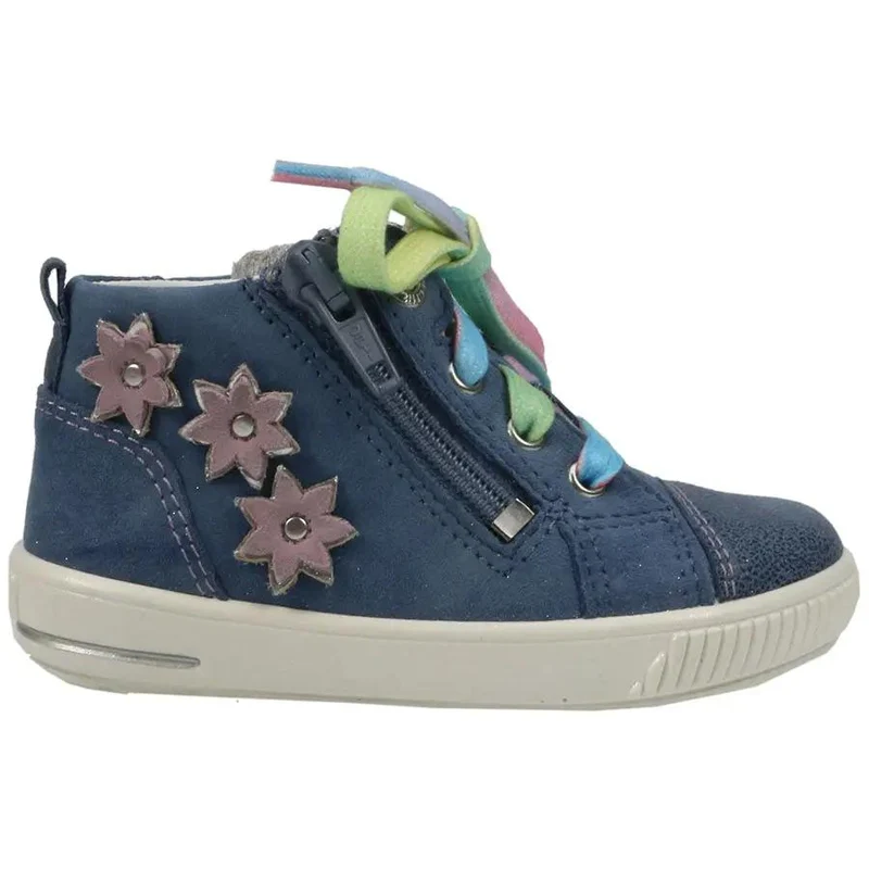 SUPERFIT Knöchelschuh 355-80 - blau - Blümchen