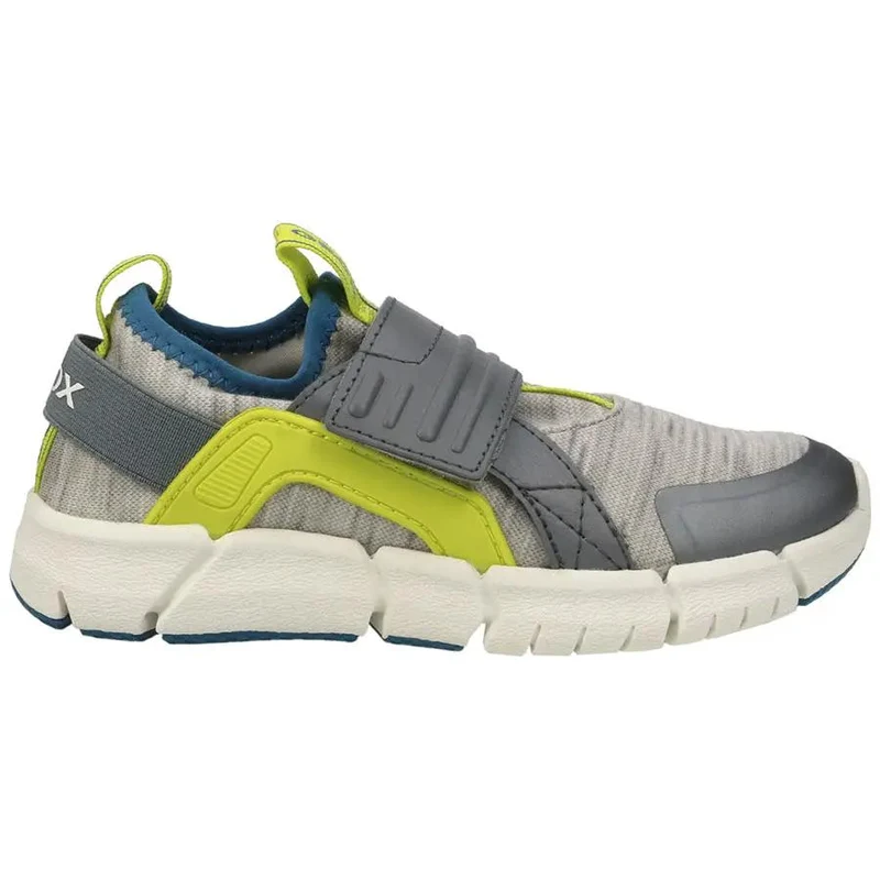 GEOX Halbschuh FLEXYPER J929BD - grau - neongelb - petrol