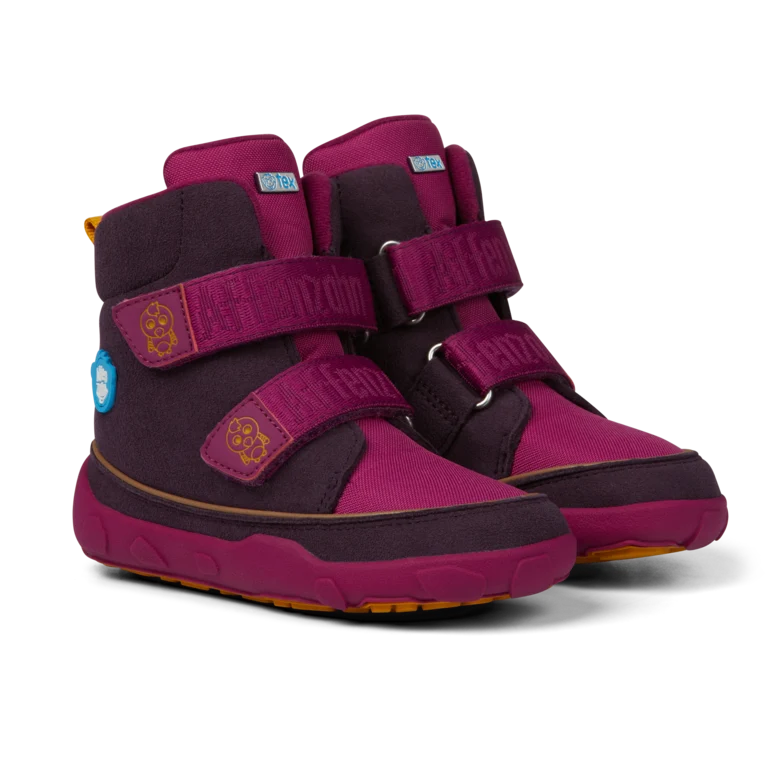 AFFENZAHN TEX Stiefel VEGAN COMFY VOGEL - beere - lila - gelb