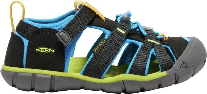 KEEN Halbsandale SEACAMP II CNX - schwarz / blau / grün