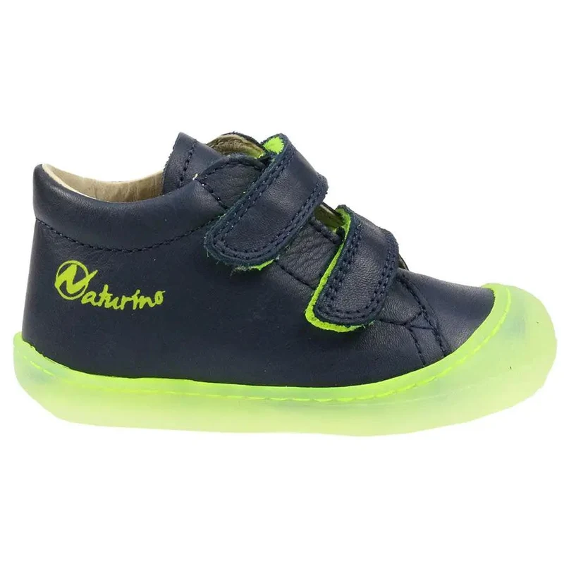 NATURINO Halbschuh COCOON II - navy - neongrün