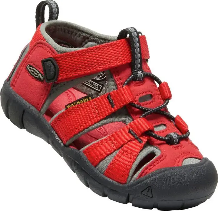 KEEN Halbsandale SEACAMP II CNX TOTS - rot - grau