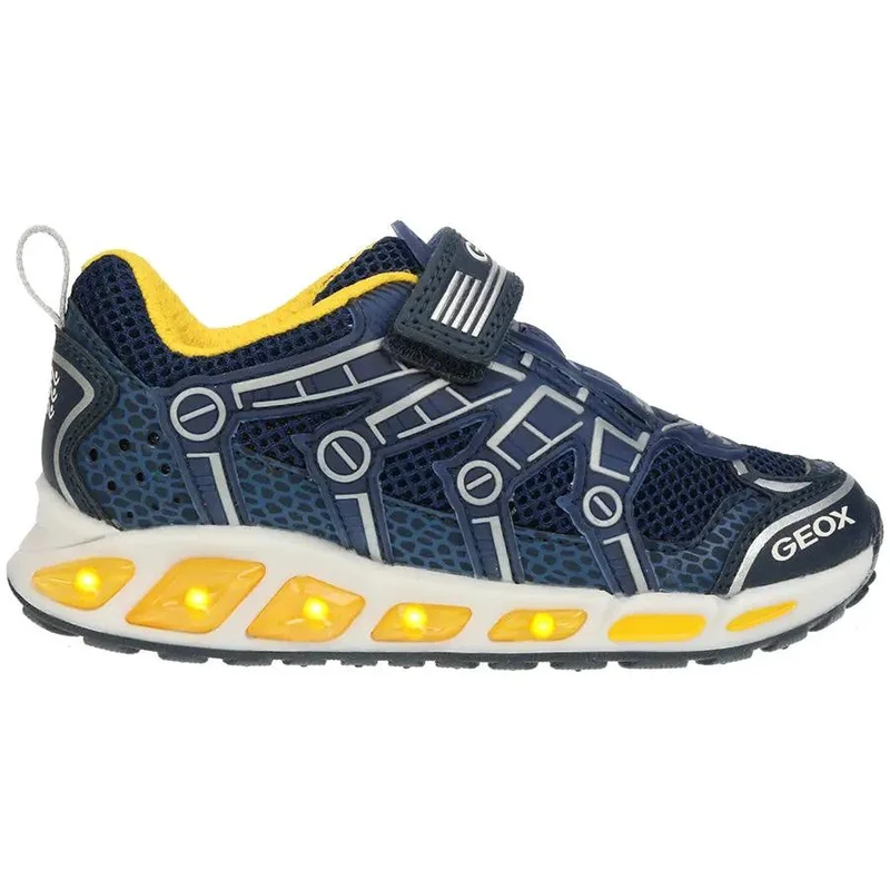 GEOX Blinker-Halbschuh SHUTTLE J6294B - navy - gelb