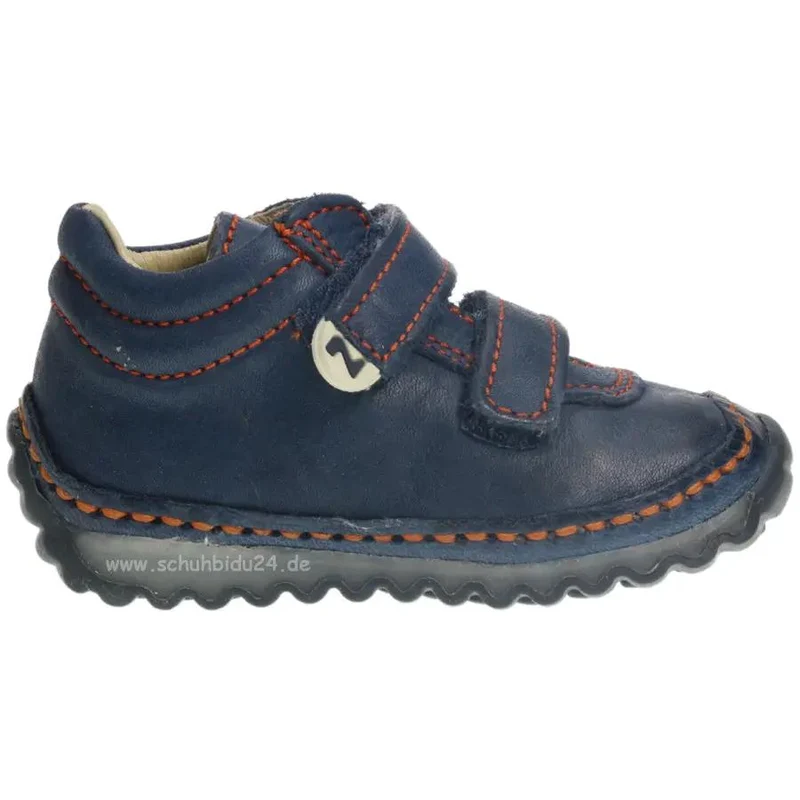 NATURINO Halbschuh CROW - navy - orange 9121