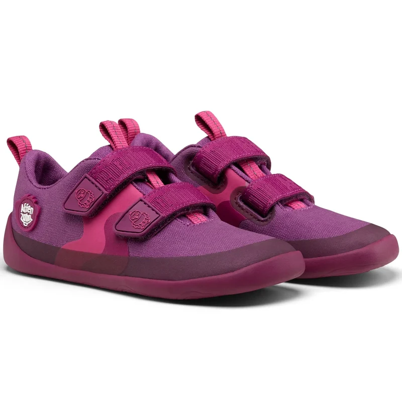 AFFENZAHN Barfuß Halbschuh COTTON LUCKY VOGEL - beere