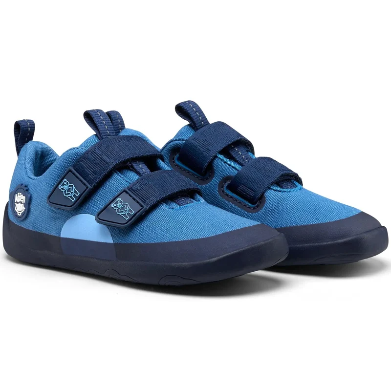 AFFENZAHN Barfuß Halbschuh COTTON LUCKY BÄR - blau
