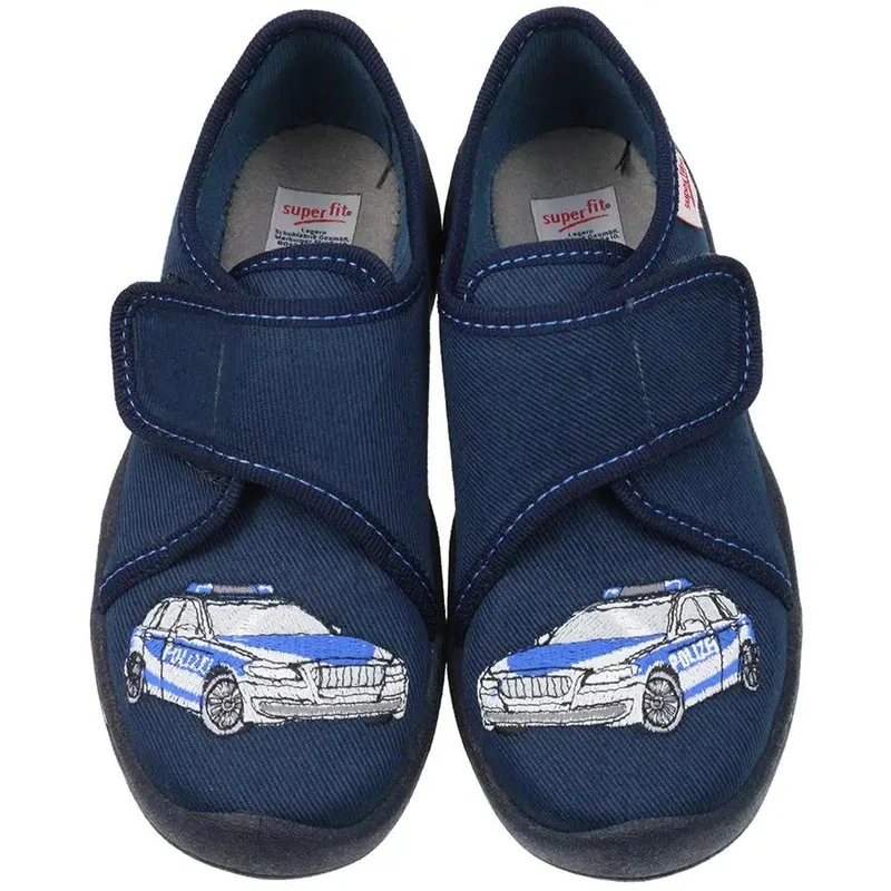 SUPERFIT Hausschuh BENNY 298-80 - blau - Polizei