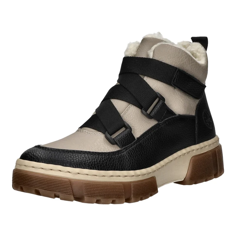 Rieker Schlupf-/Reißverschlußstiefelette Warmfutter bis 35mm Absatz (casual)