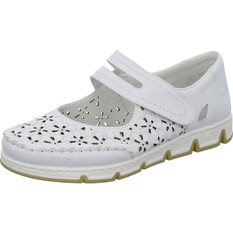 Rieker Slipper/Kletthalbschuh luftdurchlässig (durchbrochenes/geflochtenes Obermaterial)