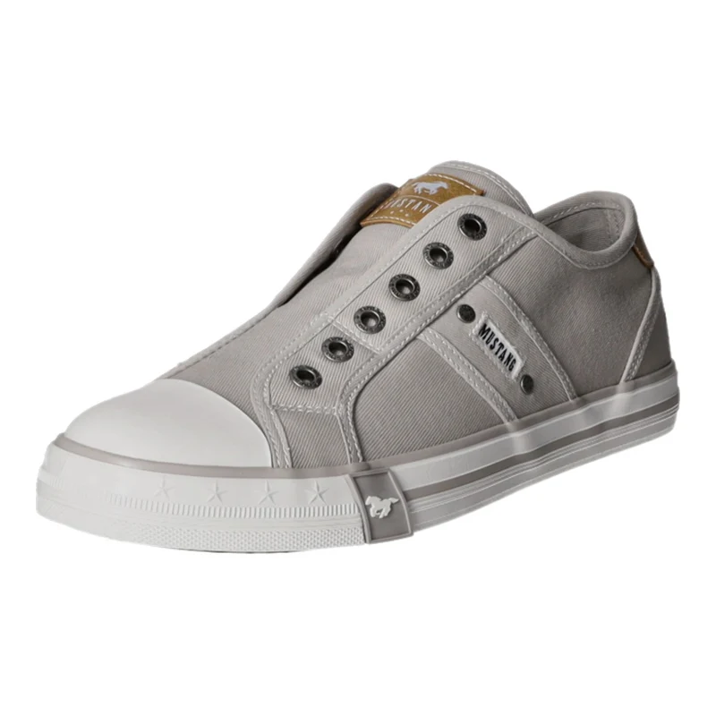 MUSTANG Leinen Slipper/Kletthalbschuh
