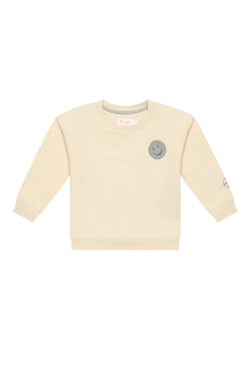 Unisex Oversized Sweatshirt 'peace begins with a smile'