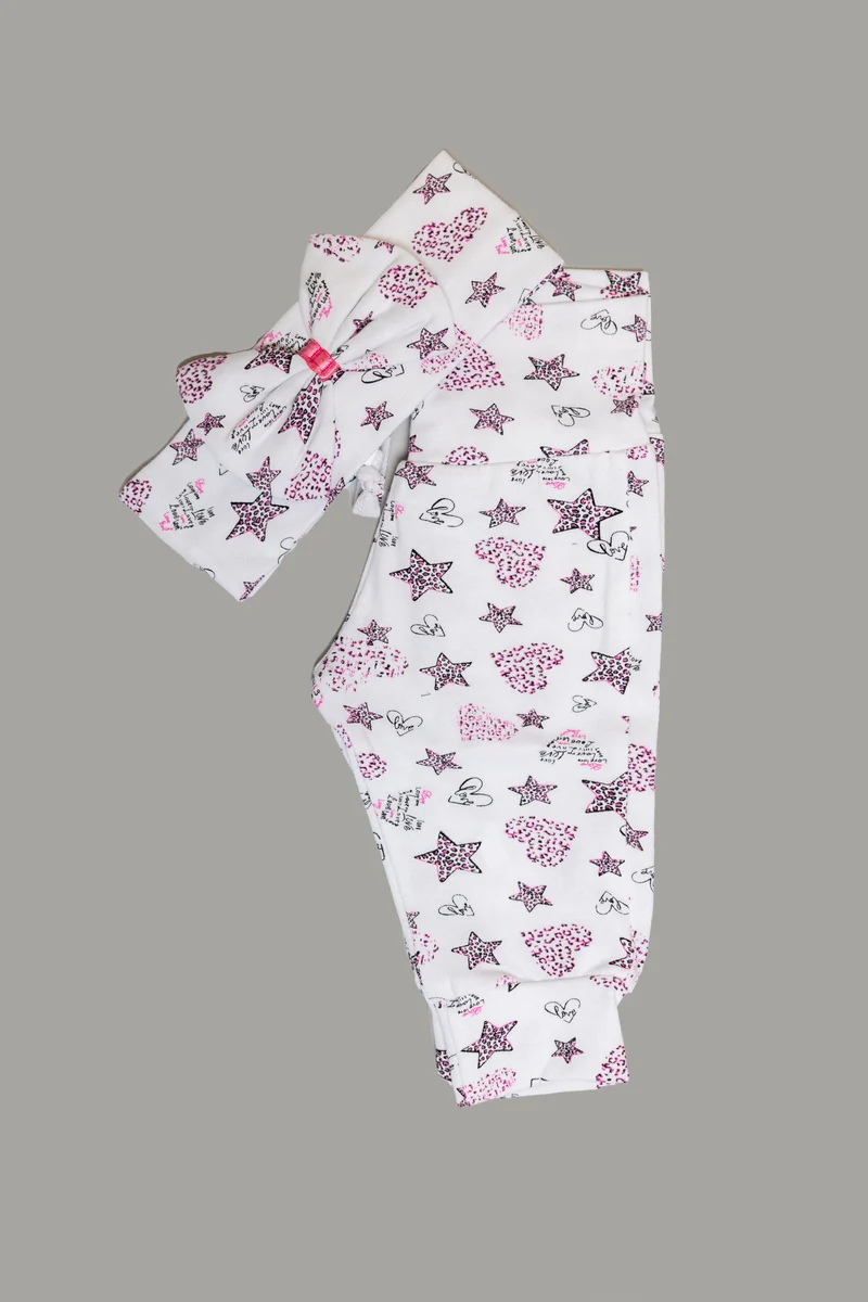 Baby Set Sterne/Rosa Größen 62-92