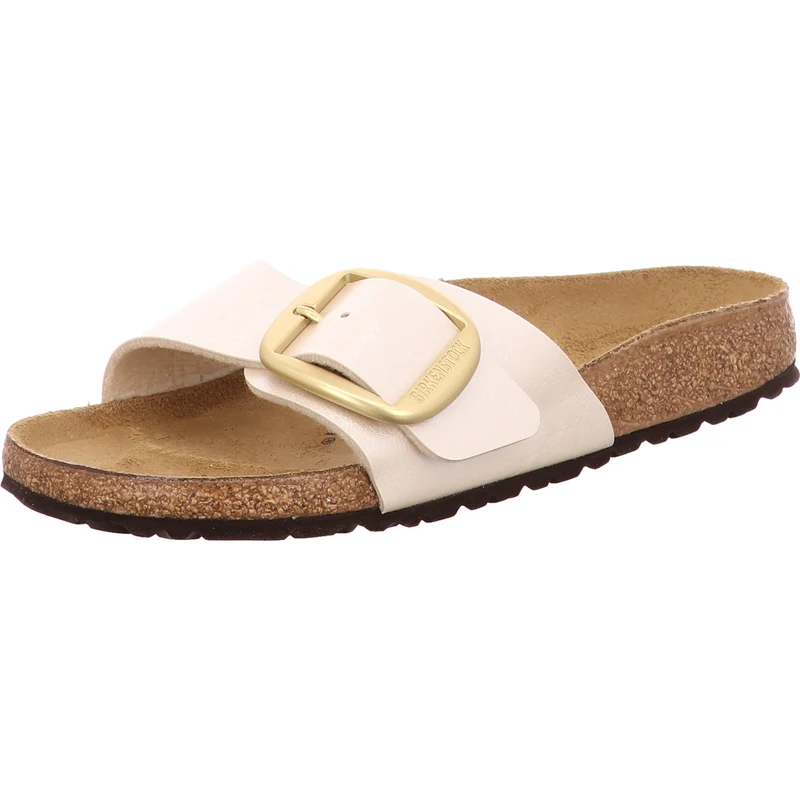 Birkenstock Pantolette Madrid Big Buckle offwhite