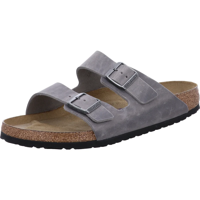 Birkenstock Pantolette Arizona grau