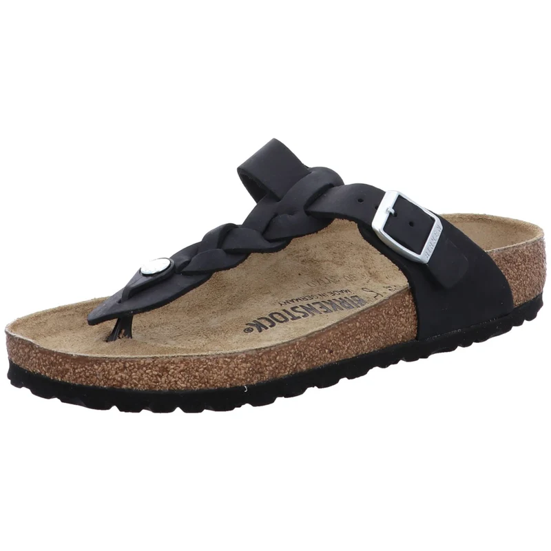 Birkenstock Pantolette Gizeh Braided schwarz