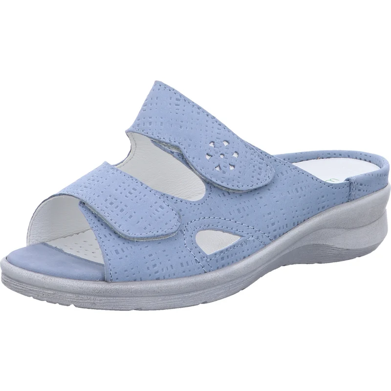 Waldläufer Pantolette Merle hellblau