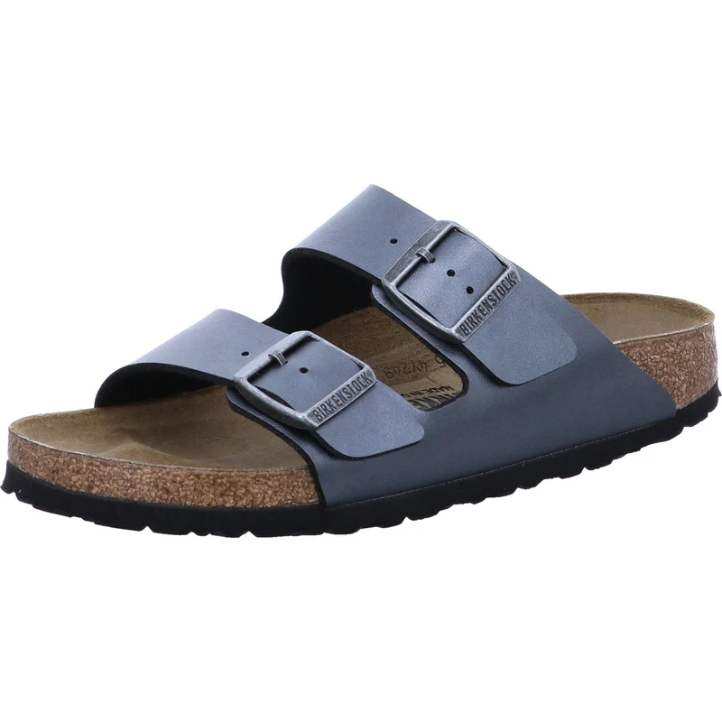 Birkenstock Pantolette Arizona BF Metallic Black schwarz