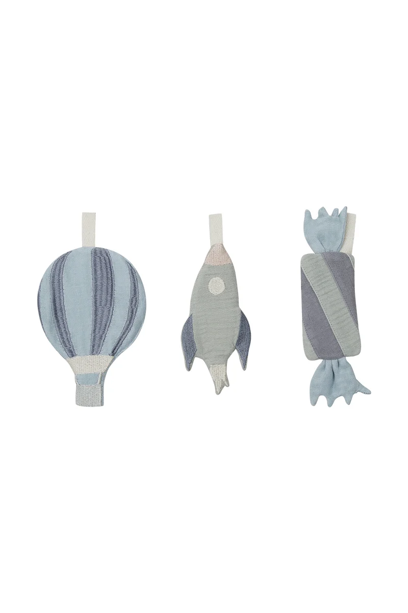 Girlanden-Anhänger-Set 'Hot Air Balloon, Rocket & Candy'