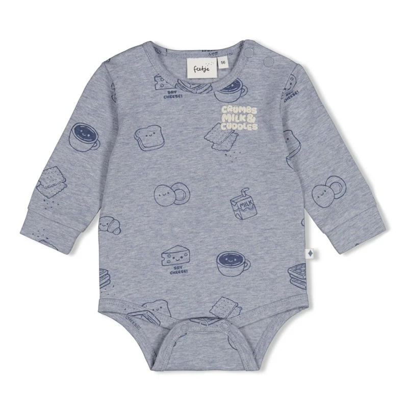 feetje Body -AOP Breakfast Buddy Blau