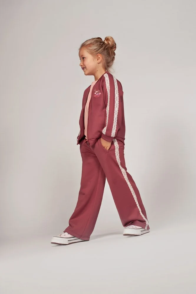 Jubel Sportliche Hose Moon Flowers Mauve 92200521