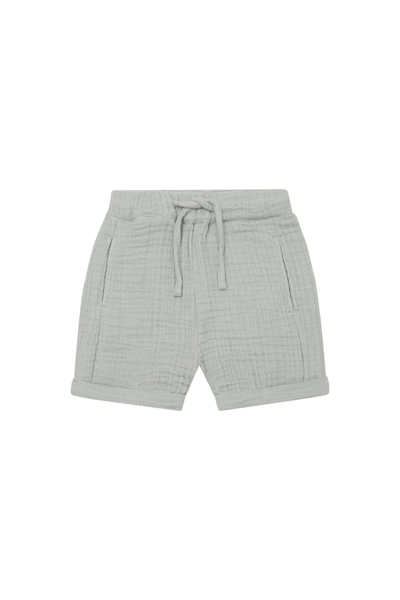 Shorts aus Musselin 'soft green'