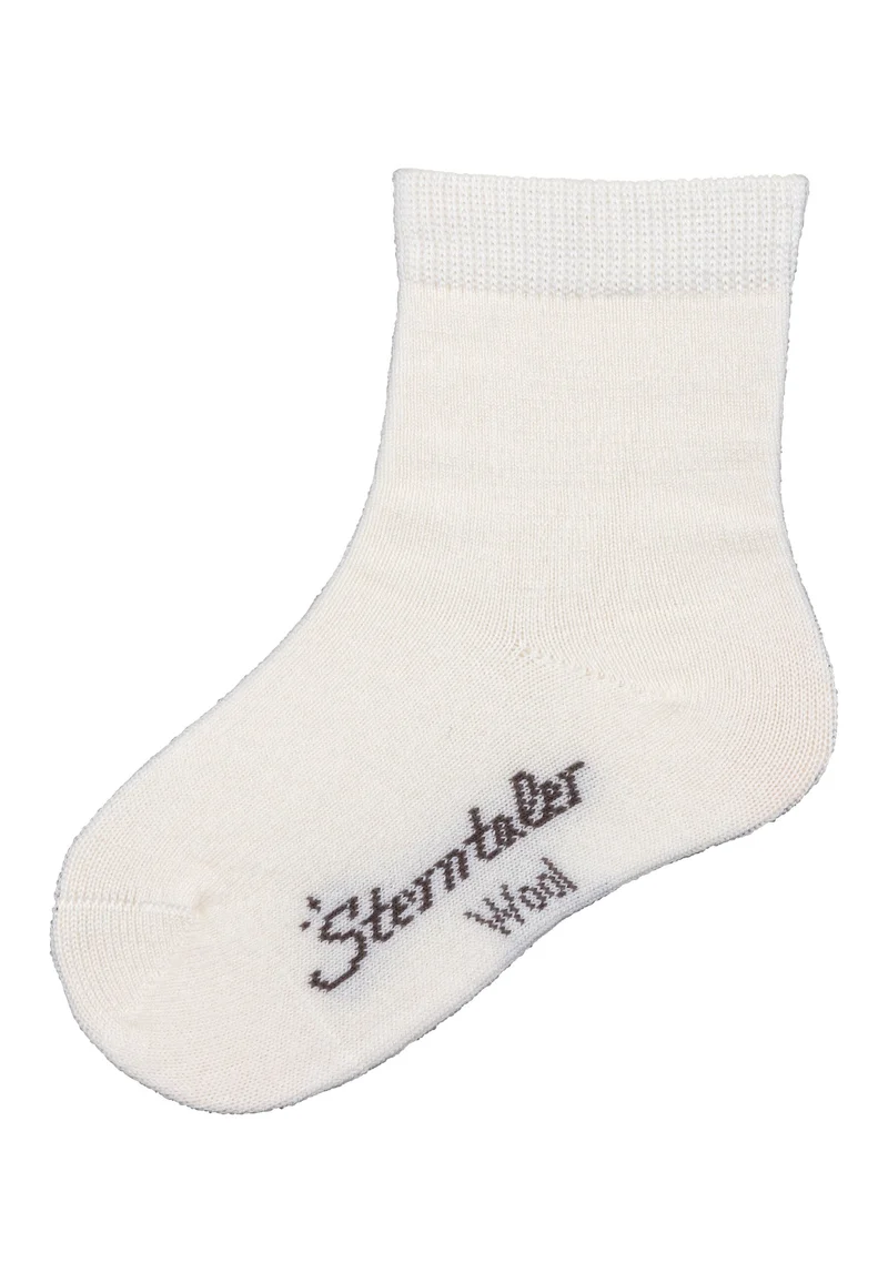 Sterntaler Socken aus Wolle uni 8502450 – Ecru