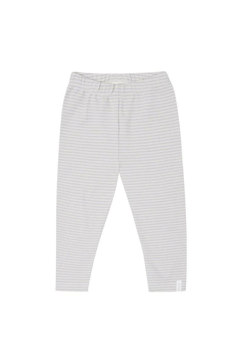 Jersey Leggings 'lavender stripes' aus Bio-Baumwolle