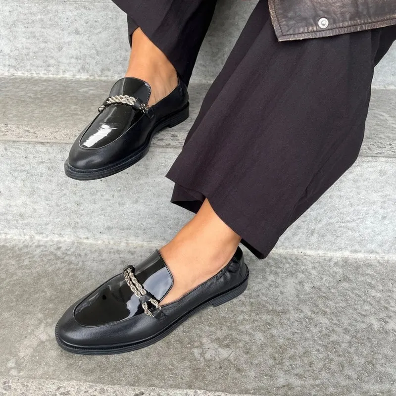 LOVE AND WALK - PATENT - Black patent