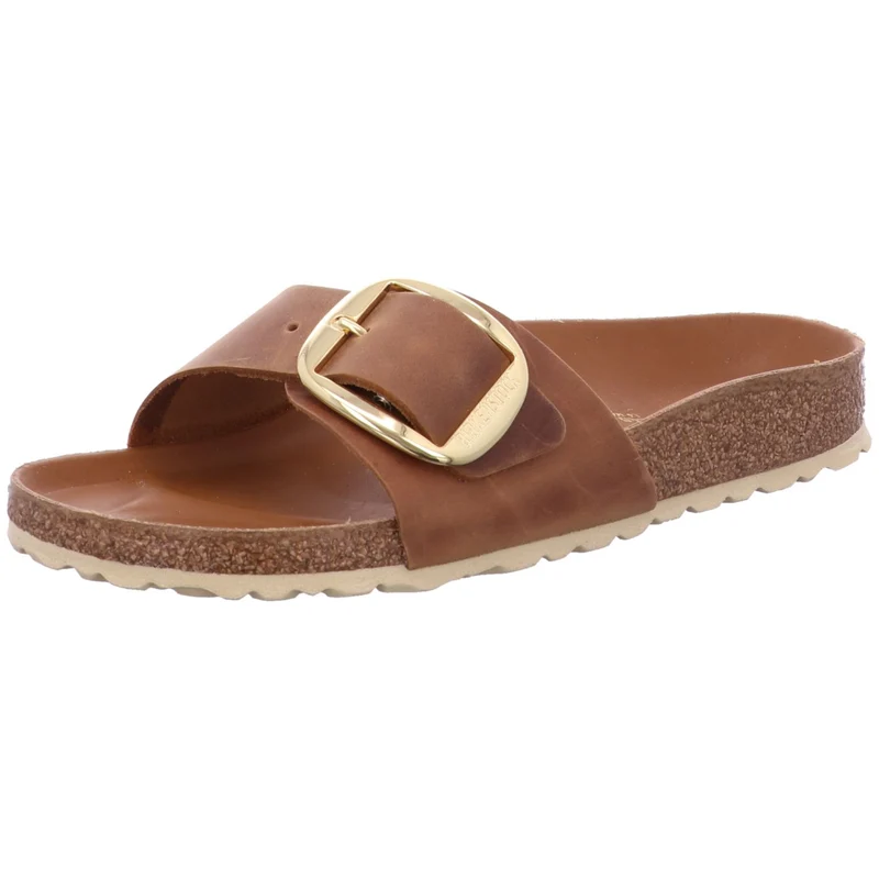 Birkenstock Pantolette Madrid Big Buckle h'braun