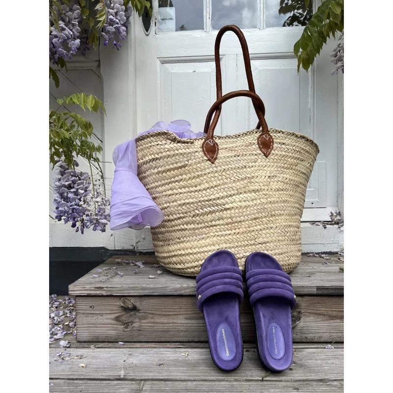 LEAFS SUEDE - Lilac