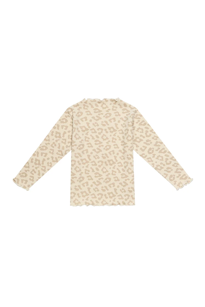 Longsleeve 'leo' mit hohem Kragen