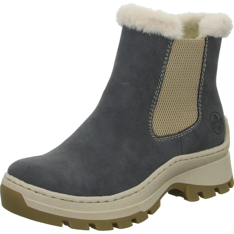 Rieker Schlupf-/Reißverschlußstiefelette Warmfutter bis 35mm Absatz (casual)