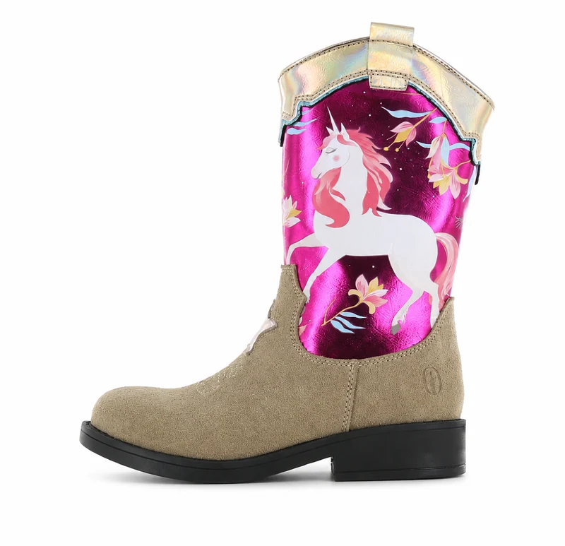 shoesme Stiefel NW24W010-A – Pink Einhorn