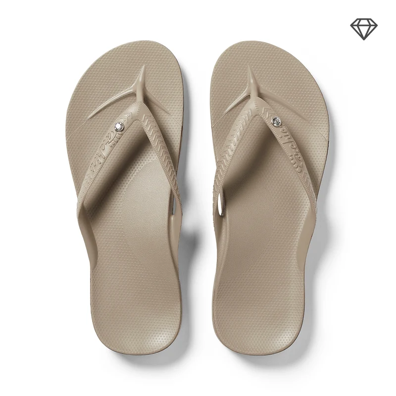Archies Flip Flops – Kristall – Taupe
