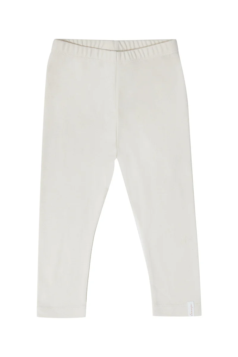 Jersey Leggings 'light creme' aus Bio-Baumwolle