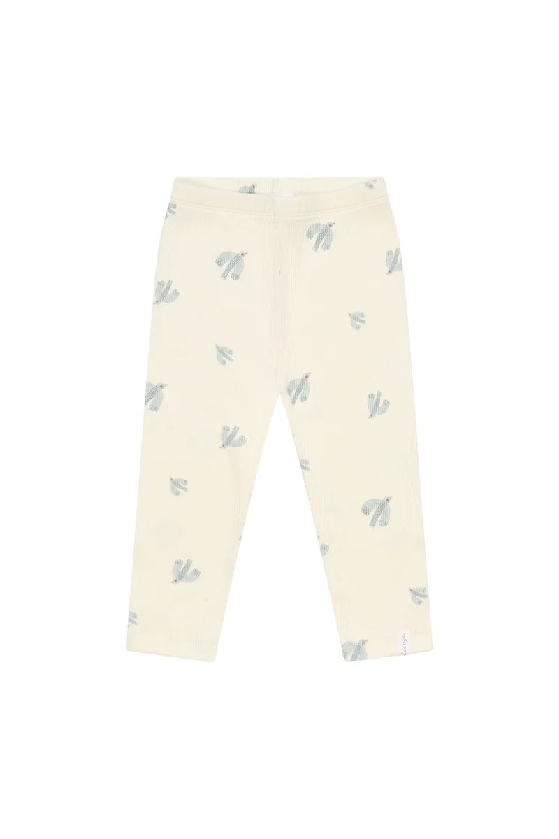 Leggings 'birds' aus Bio-Baumwolle