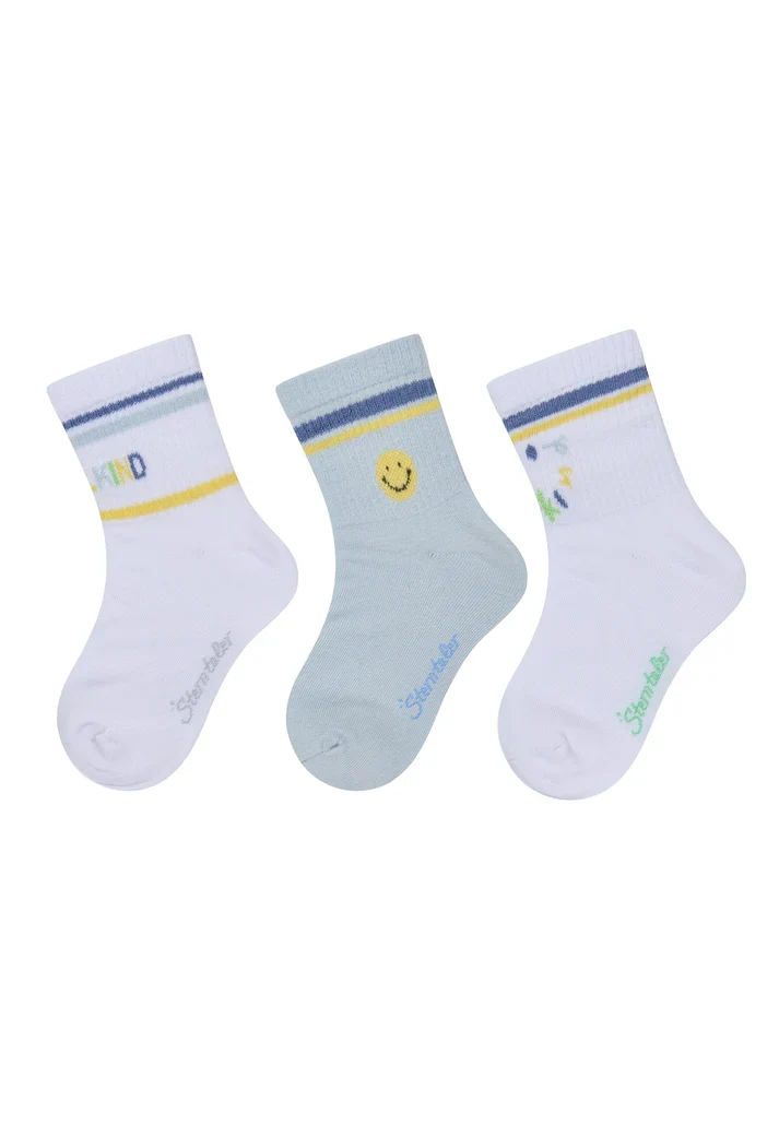 Sterntaler Socken 3er Pack 8422651 –Schulkind Hellblau