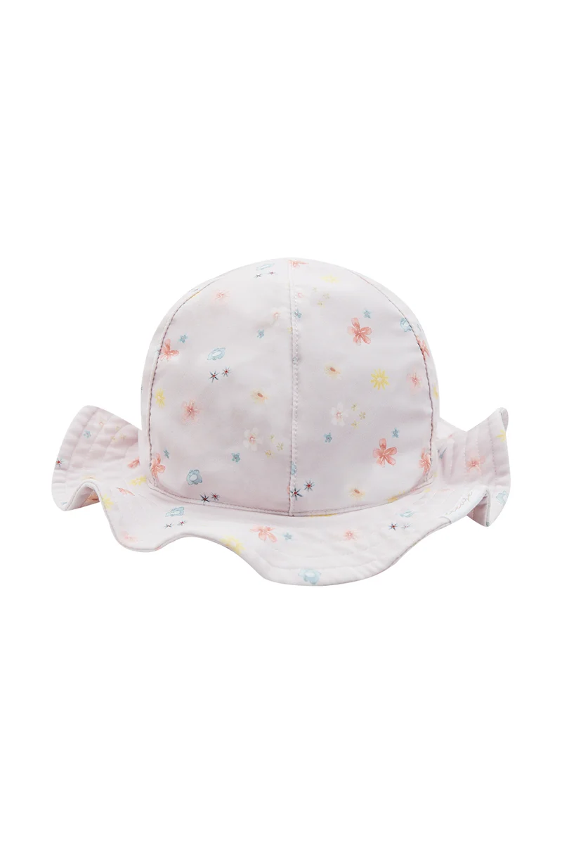 Beach Hat ' Flower Power'