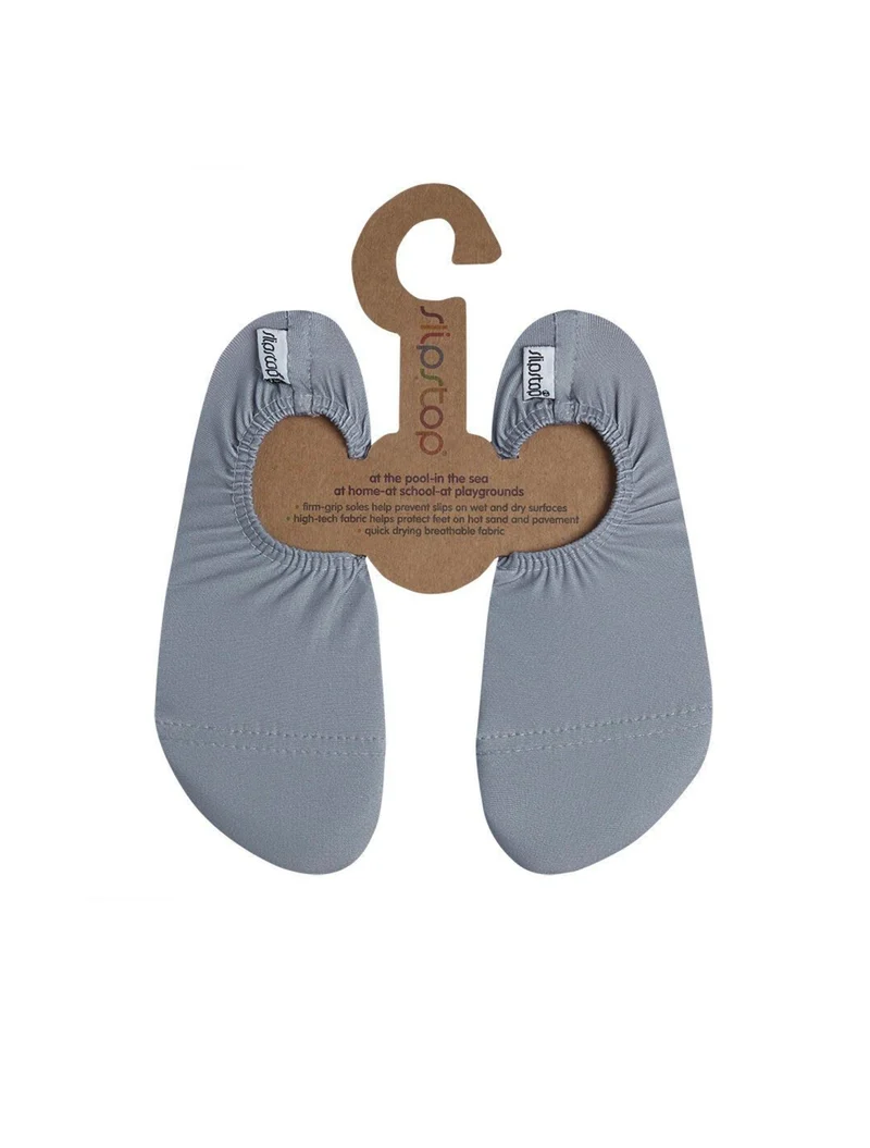 SlipStop Kinder Badeschuhe Junior Grey