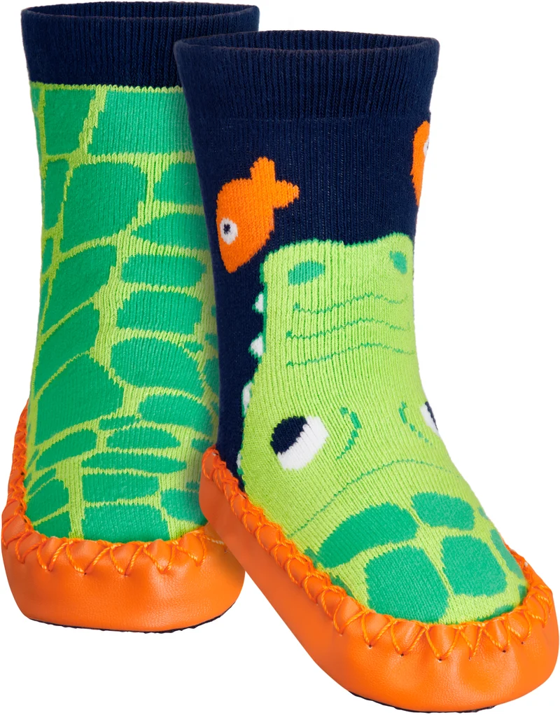 Kinder Antirutschsocken/ Hausschuh Krokodil