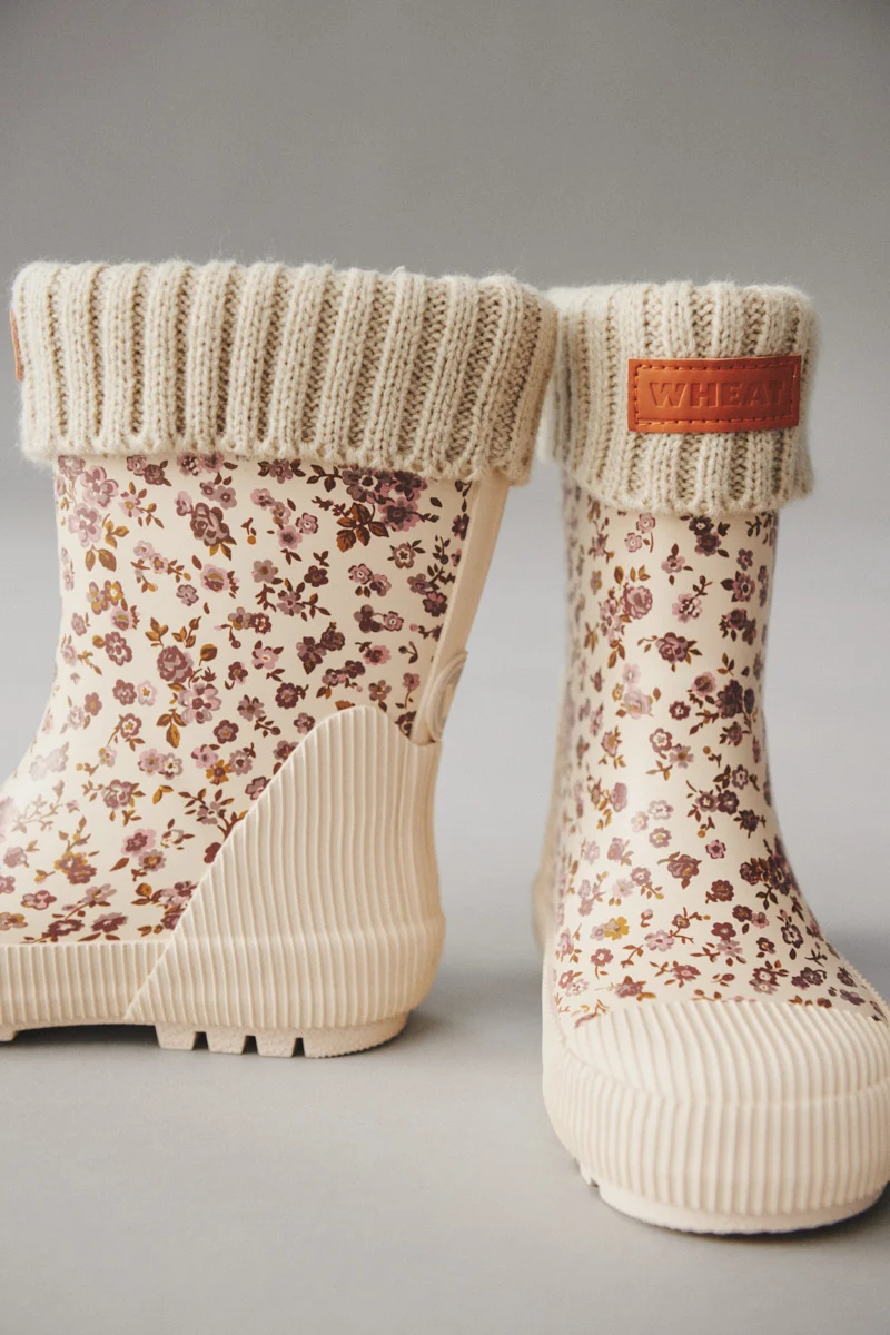 Wheat Gummistiefel Thermo-Wathose Rose Flowers