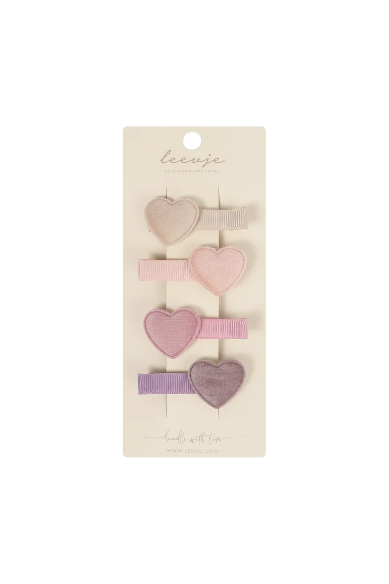 Haarspangen 'Velvet Hearts'
