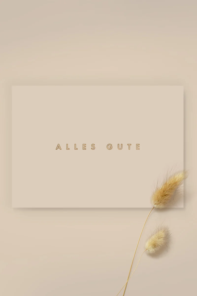 Postkarte "Alles Gute"