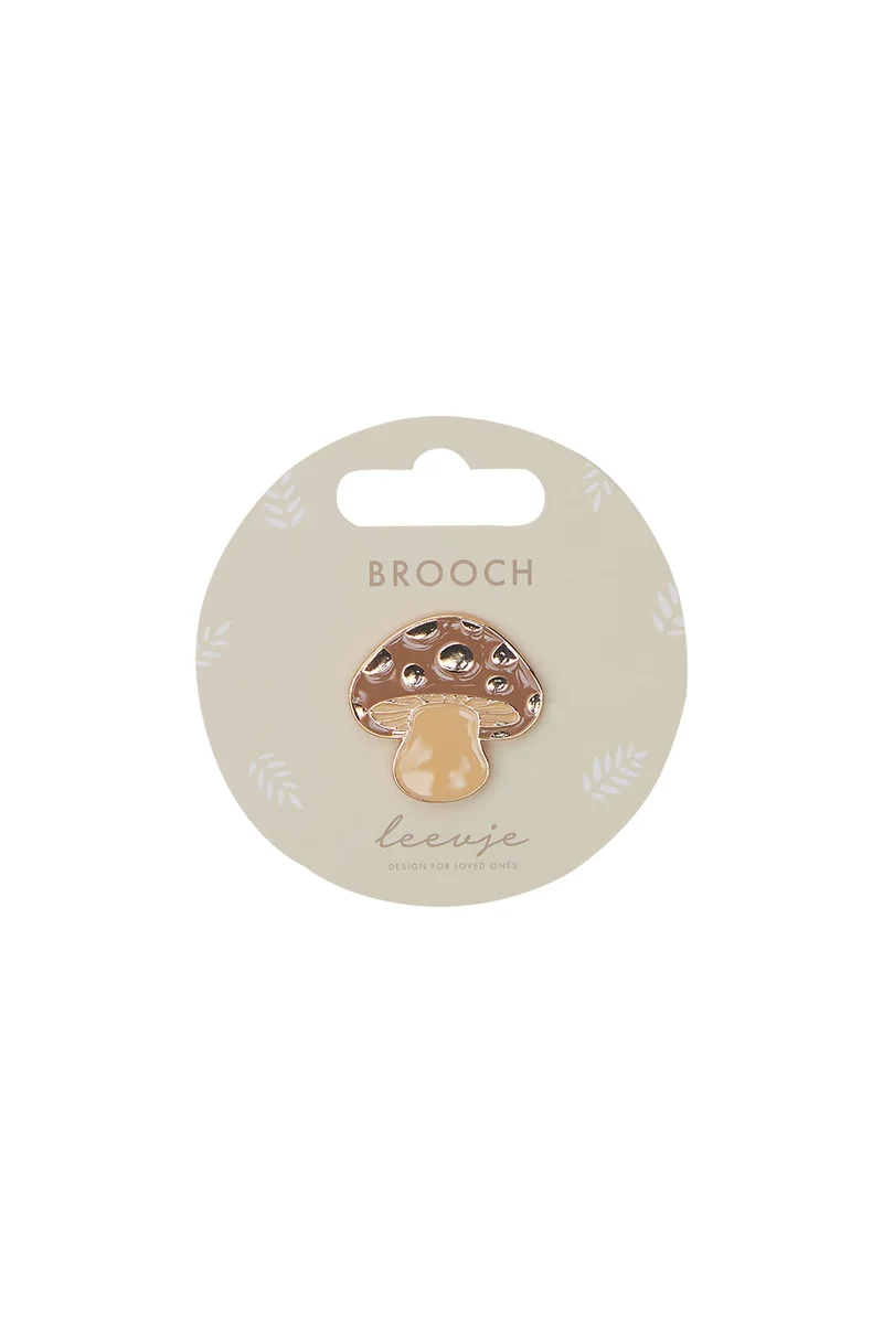 Brosche 'mushroom'